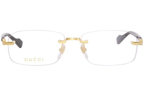 gucci 50 size frames|gucci gold frame glasses men's.